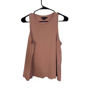 Forever 21 Coral Dressy Scoop Neck Tank Top Women Sz M